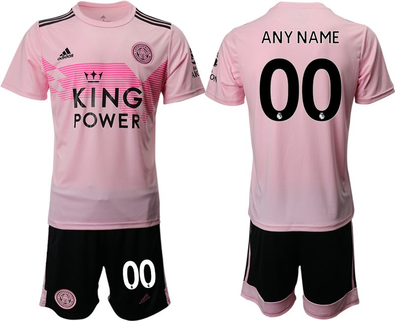 Men 2019-2020 club Leicester City away customized pink Soccer Jerseys